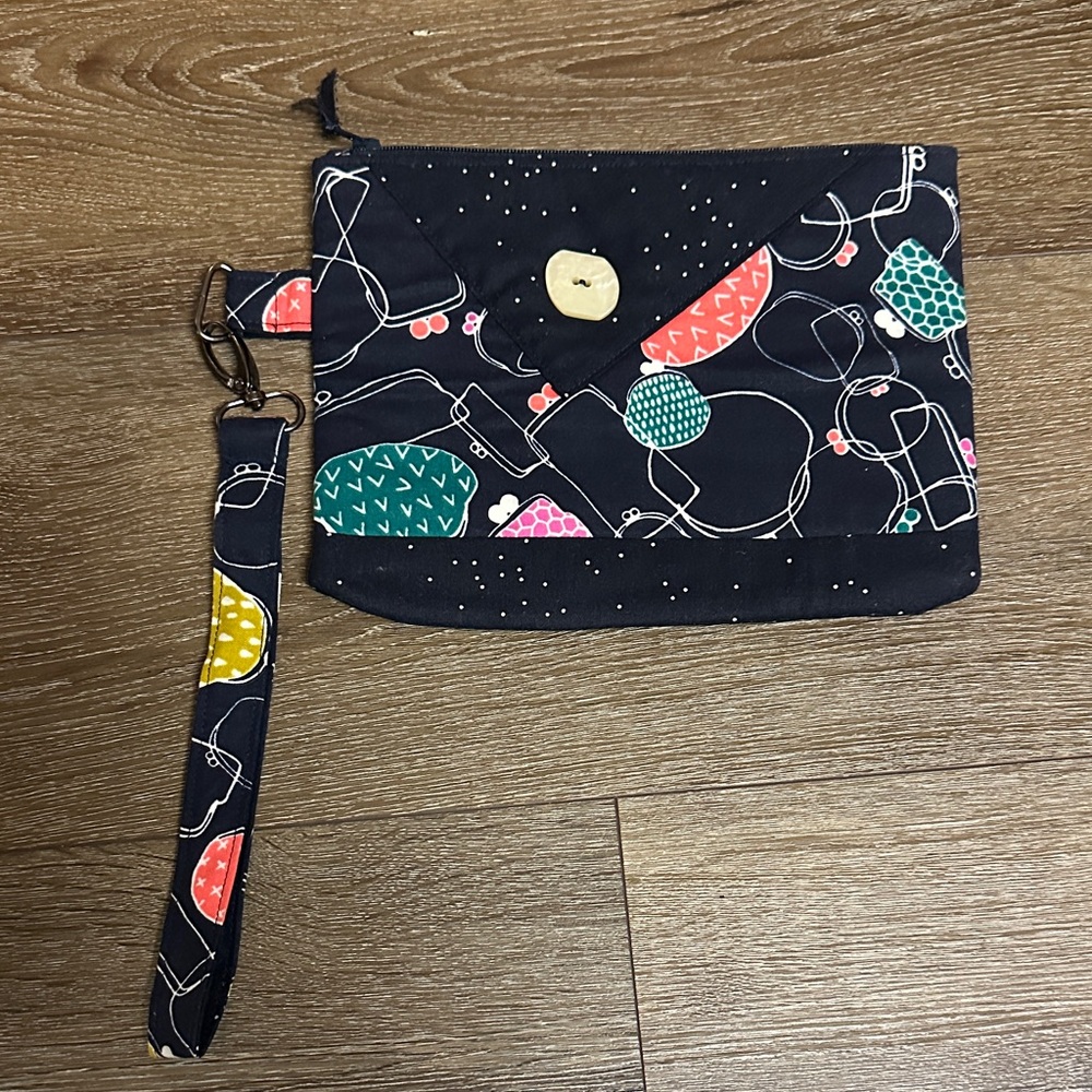 Stylish Navy and Multicolor Women's Clutch